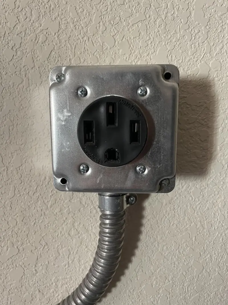 NEMA 14-50 outlet installed for Electrical Panel Upgrade in Port Huron